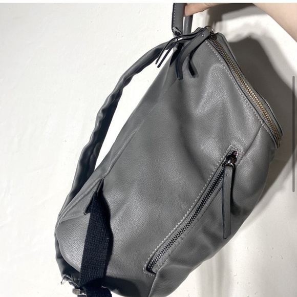 5/$25 Seven Days Grey Vegan (Faux) Leather Backpack - Picture 5 of 14